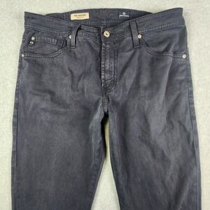 Adriano Goldschmied AG Pants Mens 34x28 Black The Protege Straight Leg Tag 33x34